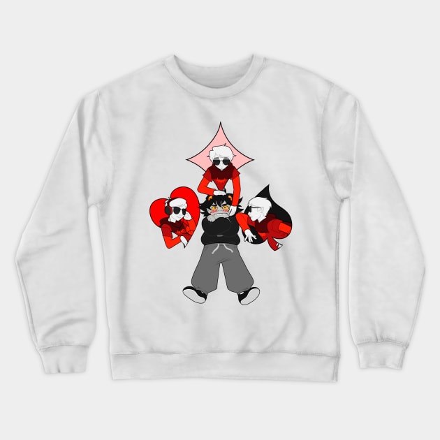 Davekat Quadrant Confusion Crewneck Sweatshirt by buzzingRoyalty